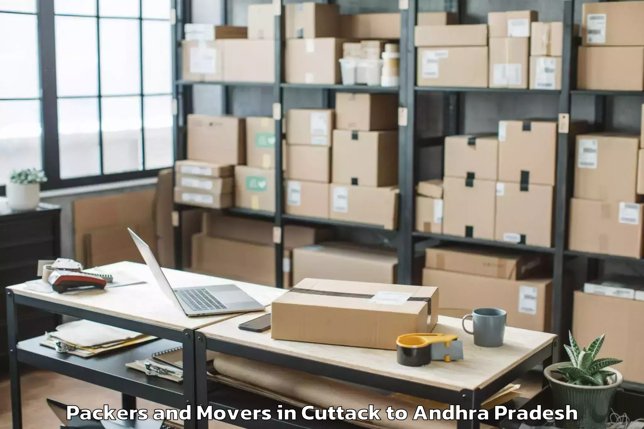 Cuttack to Voletivaripalem Packers And Movers